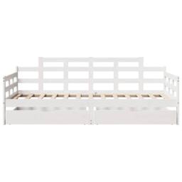 Berkfield Home Daybed with Drawers without Mattress White 80x200 cm Solid Wood - thumbnail 4