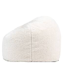 icon Kids Kingston Teddy Berber Fleece Classic Dome Bean Bag in Natural - Size: Medium - thumbnail 4