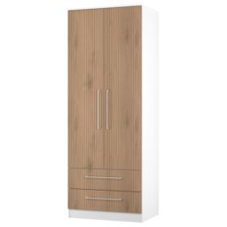 Ready Assembled 2 U Gloucester 2 Door 2 Drawer Wardrobe (Ready Assembled) in White - thumbnail 4