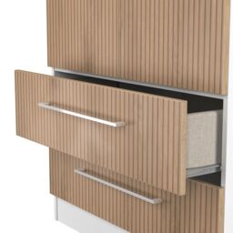 Ready Assembled 2 U Gloucester 2 Door 2 Drawer Wardrobe (Ready Assembled) in White - thumbnail 7
