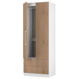Ready Assembled 2 U Gloucester 2 Door 2 Drawer Wardrobe (Ready Assembled) in White - thumbnail 6