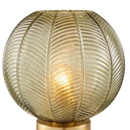 FurnitureboxUK Nadine Small Green Glass Globe Table Lamp - thumbnail 6