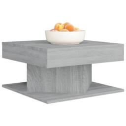 Berkfield Home Coffee Table Grey Sonoma 57x57x30 cm Engineered Wood - Size: 57 x 57 x 30 cm - thumbnail 3