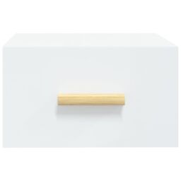 Berkfield Home Wall-mounted Bedside Cabinets 2 pcs White 35x35x20 cm - Size: 35 x 35 x 20 cm - thumbnail 5