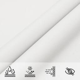 Berkfield Home Sunshade Sail Oxford Fabric Square 4x4 m White - thumbnail 6