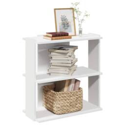 Berkfield Home Elegant Bookcase 3-Tier White 60x30x60 cm Engineered Wood - Size: 60 x 30 x 60 cm - thumbnail 2