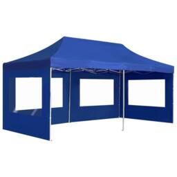 Berkfield Home Professional Folding Party Tent with Walls Aluminium 6x3 m Blue - thumbnail 2