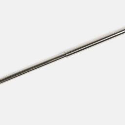 OHS Curtain Pole Extendable 16mm Metal Finnials Crystal End Rod 120-220cm in Metallic Silver - Size: 120 cm - thumbnail 4