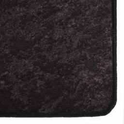 Berkfield Home Rug Washable 190x300 cm Anthracite Anti Slip in Black - Size: 100 cm diameter - thumbnail 6