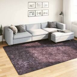 Berkfield Home Rug Washable 190x300 cm Anthracite Anti Slip in Black - Size: 100 cm diameter - thumbnail 2