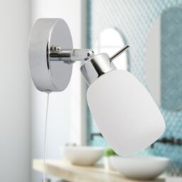 First Choice Lighting Set of 2 Brom - Chrome IP44 Pull Cord Bathroom Wall Lights in Silver - thumbnail 6