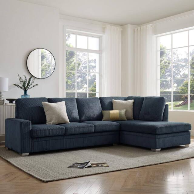 Home Detail Alcott Corner Sofa, Right Hand Facing in Dark Blue - image 1