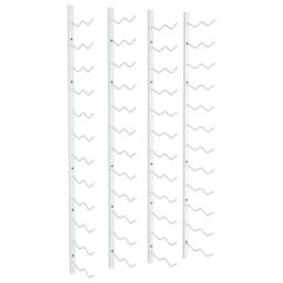 Berkfield Home Wall Mounted Wine Rack for 24 Bottles 2 pcs White Iron - thumbnail 2