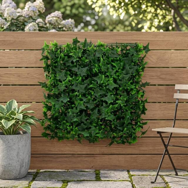 Garden Greatness Exterior Artificial Ivy Wall Panel in Green - image 1