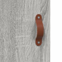 Berkfield Home Wall Cabinet Grey Sonoma 60x31x60 cm Engineered Wood - Size: 60 x 31 x 60 cm - thumbnail 9