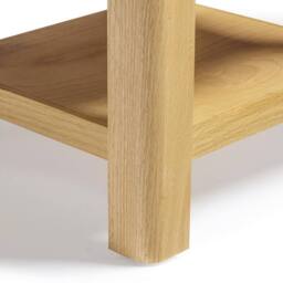 FurnitureboxUK Belle 1 Drawer Solid Oak Wood Bedside Table in Light Brown - thumbnail 8