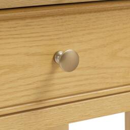 FurnitureboxUK Belle 1 Drawer Solid Oak Wood Bedside Table in Light Brown - thumbnail 6