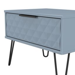 Ready Assembled 2 U Islay 1 Drawer Wide Side Table (Ready Assembled) in Light Blue - thumbnail 5