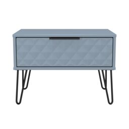 Ready Assembled 2 U Islay 1 Drawer Wide Side Table (Ready Assembled) in Light Blue - thumbnail 2