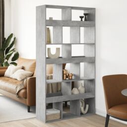 Berkfield Home Room Divider Concrete Grey 100x33x187.5 cm Engineered Wood - thumbnail 1
