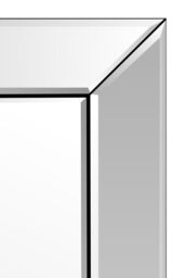 MirrorOutlet 'Horsley' All Glass Free Standing Modern Cheval Mirror 170 x 58 CM in Clear - thumbnail 3