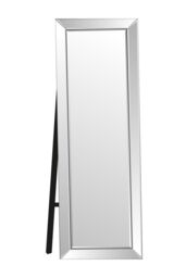 MirrorOutlet 'Horsley' All Glass Free Standing Modern Cheval Mirror 170 x 58 CM in Clear - thumbnail 2