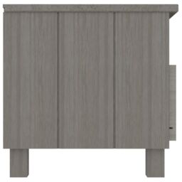 Berkfield Home TV Cabinet HAMAR Light Grey 106x40x40 cm Solid Wood Pine - Size: 106 x 40 x 40 cm - thumbnail 4