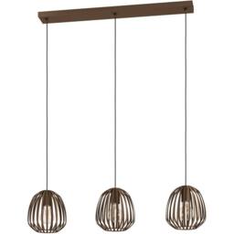 Loops Stylish Modern Bronze Triple Pendant Ceiling Light for Indoor Spaces in Brown - thumbnail 4