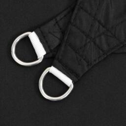 Berkfield Home Sunshade Sail Oxford Fabric Square 2x2 m Black - thumbnail 5