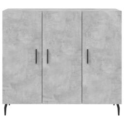 Berkfield Home Sideboard Concrete Grey 90x34x80 cm Engineered Wood - Size: 90 x 34 x 80 cm - thumbnail 6