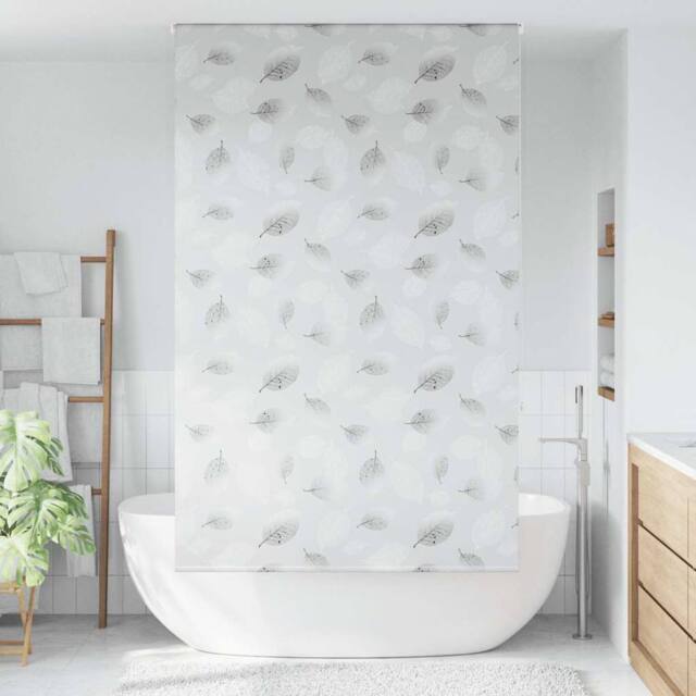 Berkfield Home Shower Roller Blind 140x240 cm Fabric Width 136 cm in Grey - image 1