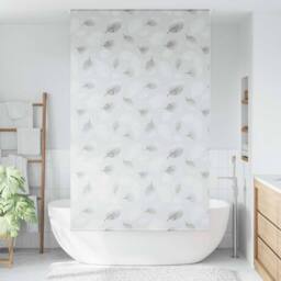 Berkfield Home Shower Roller Blind 140x240 cm Fabric Width 136 cm in Grey - thumbnail 1