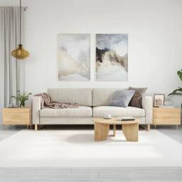 Berkfield Home Coffee Tables 2 pcs Sonoma Oak 50x50x40 cm Engineered Wood in Light Tan - Size: 50 x 50 x 40 cm - thumbnail 2