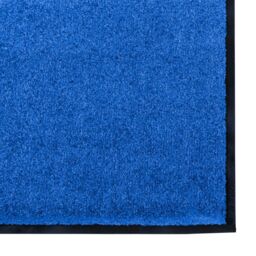 Berkfield Home Washable Blue Doormat 120x300 cm - Size: Medium - thumbnail 4