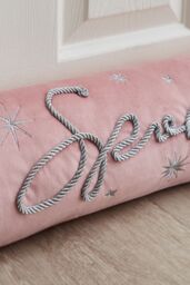 Catherine Lansfield 'Christmas Sparkle' Door Draught Excluder in Pink - thumbnail 2