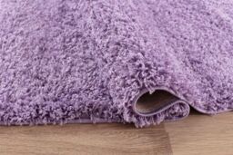 Desire Rugs Modern Elegant Soft Shaggy Rug for Living Rooms - Stylish Area Rugs in Lilac - Size: 160 cm x 230 cm - thumbnail 4