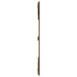 Berkfield Home Wall Headboard Honey Brown 204x3x110 cm Solid Wood Pine - Size: 204 x 3 x 110 cm - thumbnail 5