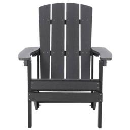 Wyld and Coco Outdoor Lounge Chair with Footstool Dark Grey Weatherproof - thumbnail 5