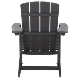 Wyld and Coco Outdoor Lounge Chair with Footstool Dark Grey Weatherproof - thumbnail 7