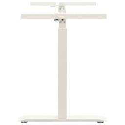 Berkfield Home Manual Height Adjustable Standing Desk Frame Hand Crank White - thumbnail 4