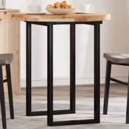 Berkfield Home Table Top Round √ò70x4 cm Solid Wood Acacia in Brown - Size: 70x4 cm - thumbnail 2