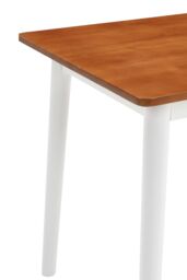 Living and Home Modern Wooden Tapered-Leg Dining Table in Brown - thumbnail 8
