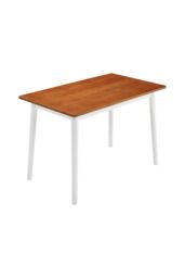 Living and Home Modern Wooden Tapered-Leg Dining Table in Brown - thumbnail 7