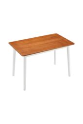 Living and Home Modern Wooden Tapered-Leg Dining Table in Brown - thumbnail 6