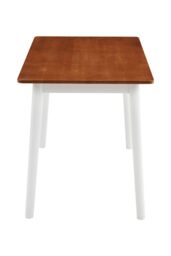 Living and Home Modern Wooden Tapered-Leg Dining Table in Brown - thumbnail 4
