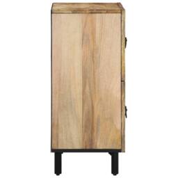Berkfield Home Side Cabinet 60x33x75 cm Solid Wood Mango in Brown - Size: 60 x 33 x 75 cm - thumbnail 6