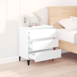Berkfield Home Sideboard White 60x35x70 cm Engineered Wood - Size: 60 x 35 x 70 cm - thumbnail 3