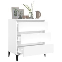 Berkfield Home Sideboard White 60x35x70 cm Engineered Wood - Size: 60 x 35 x 70 cm - thumbnail 4