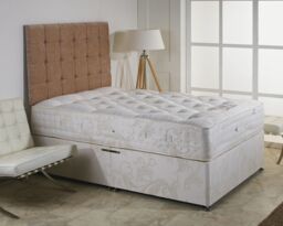 Somnior Elizabeth Two Sided Medium Soft & Medium Firm Mattress Natural Fillings in White - Size: Super King - thumbnail 3
