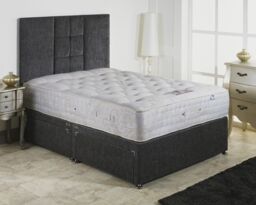 Somnior Elizabeth Two Sided Medium Soft & Medium Firm Mattress Natural Fillings in White - Size: Super King - thumbnail 2